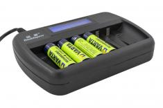 OXE Nabíječka baterií AA / AAA na 6 ks, s displejem
