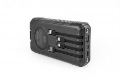 OXE Solární Powerbanka, kapacita 33800 mAh, černá